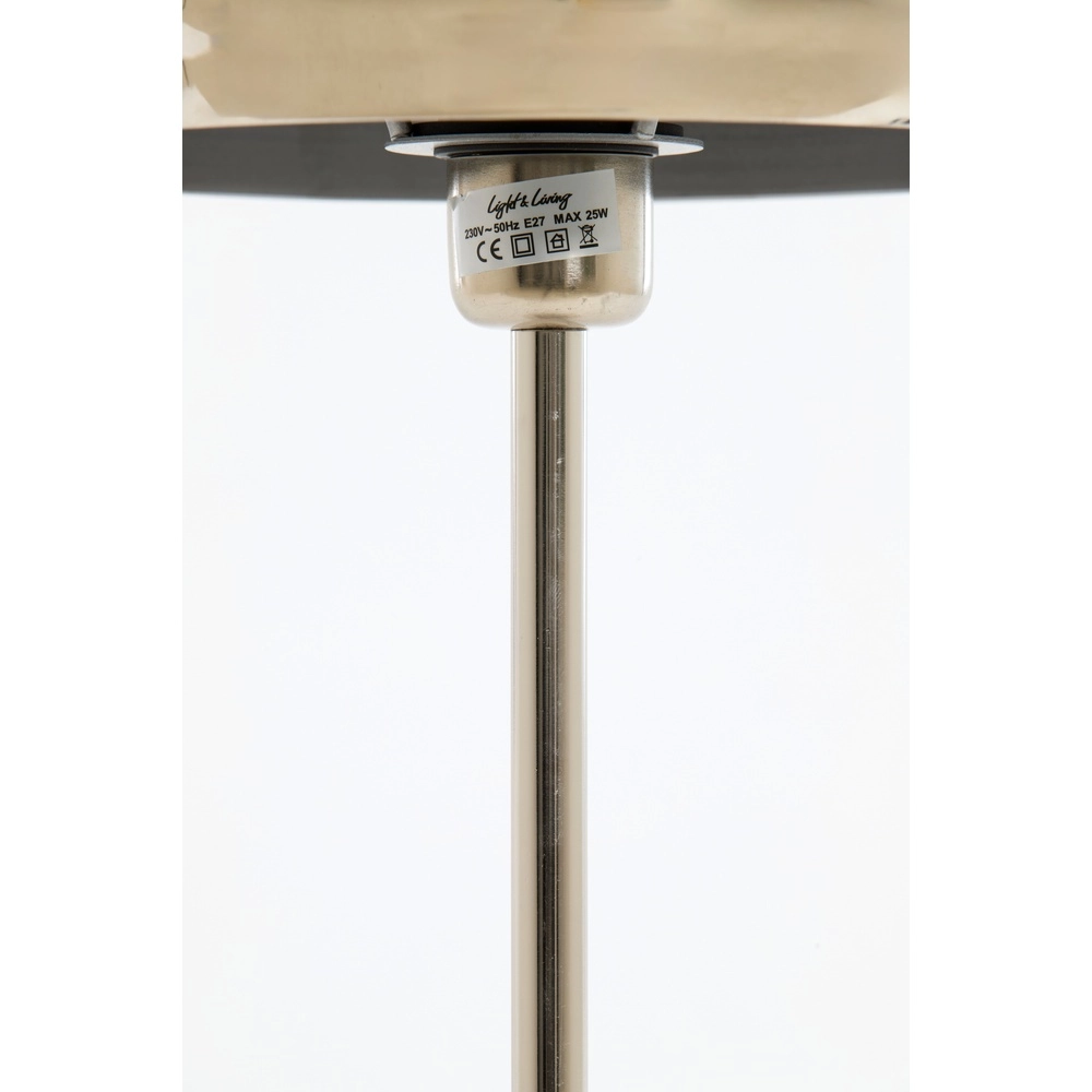 Tafellamp Surin Ø 23cm - glans nikkel Light & Living 8717807743451