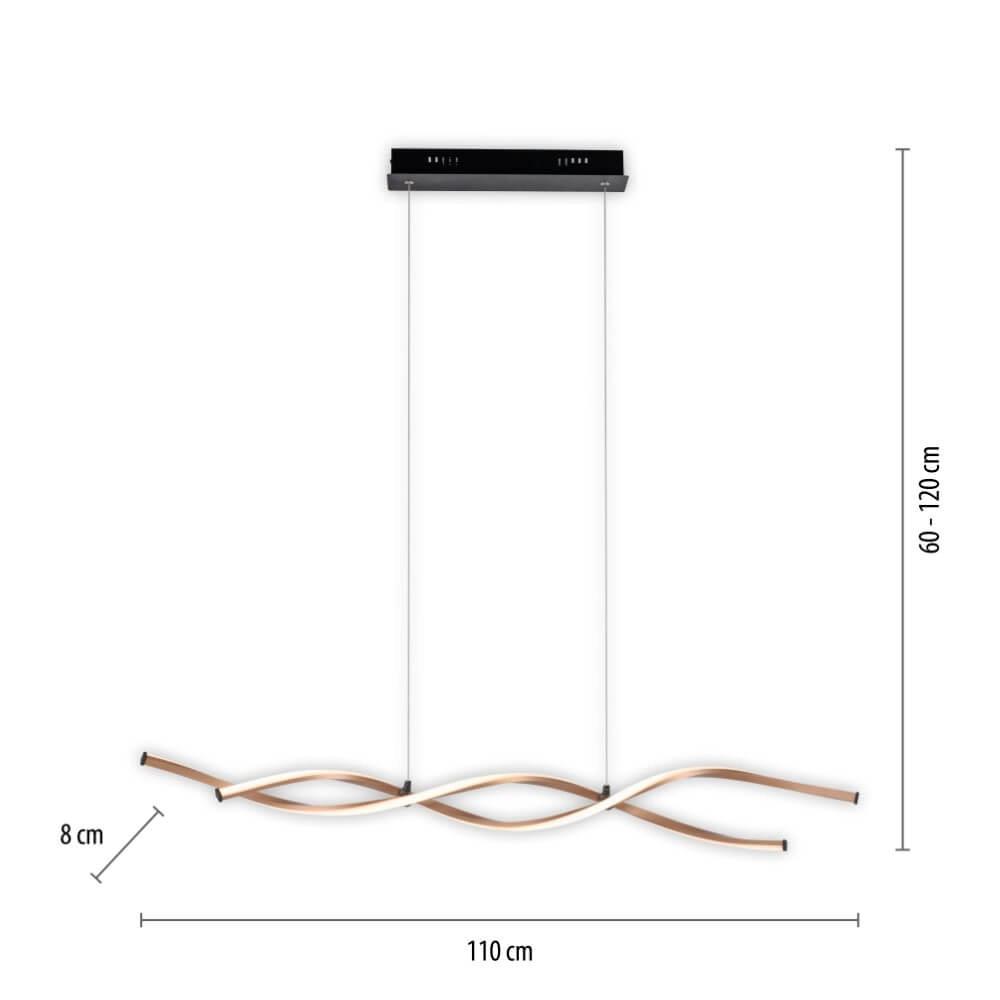 Design hanglamp Polina 105cm Paul Neuhaus 4012248371718
