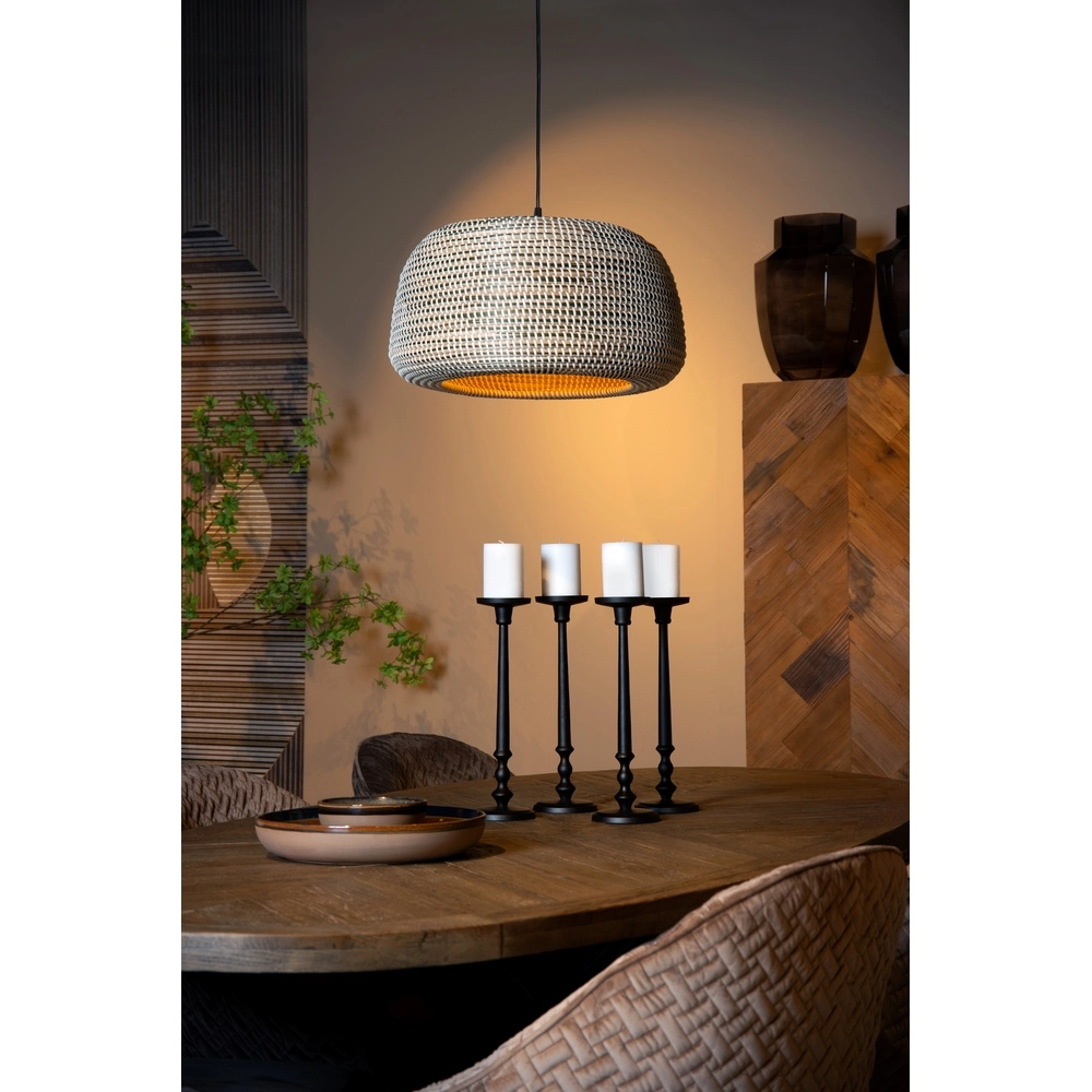 Zeegras hanglamp Maduka Ø 47cm - bruin Premium by Lucide 5411212106063