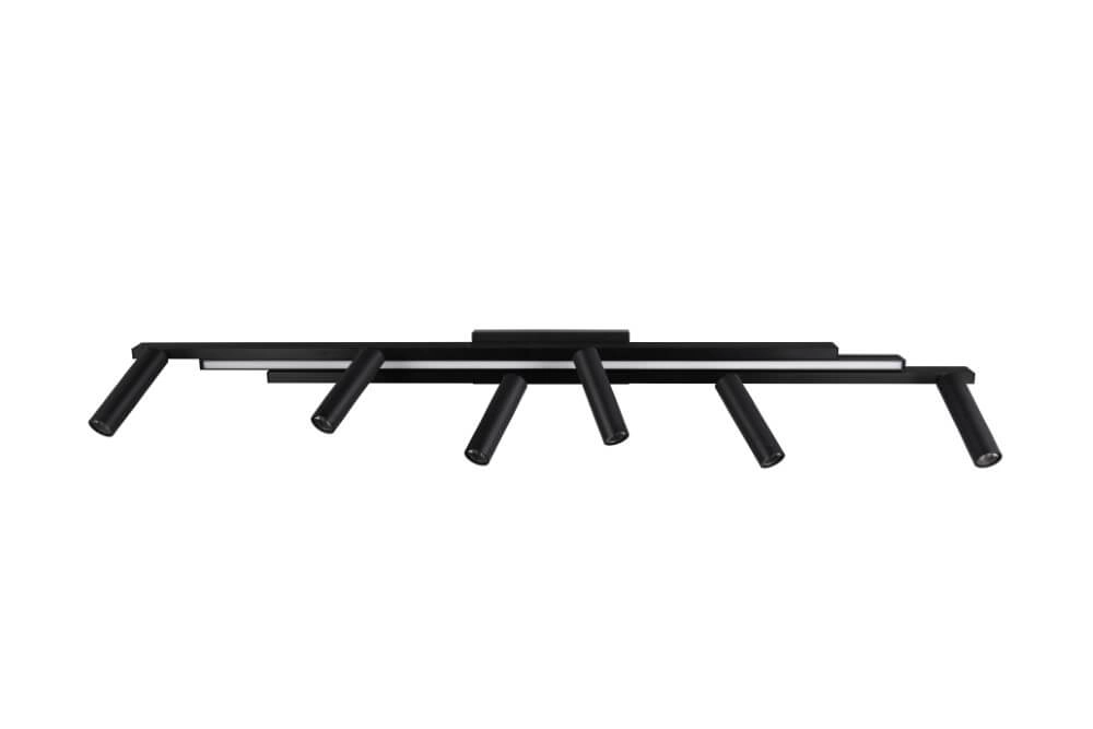 6-lichts led spot Zeno zwart Trio 4017807627312