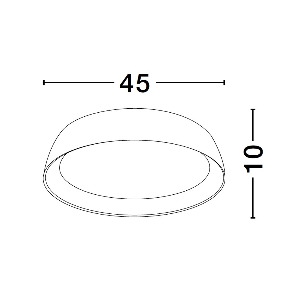 Plafondlamp Sigi  Ø 45cm zwart Lyora 5212017448644