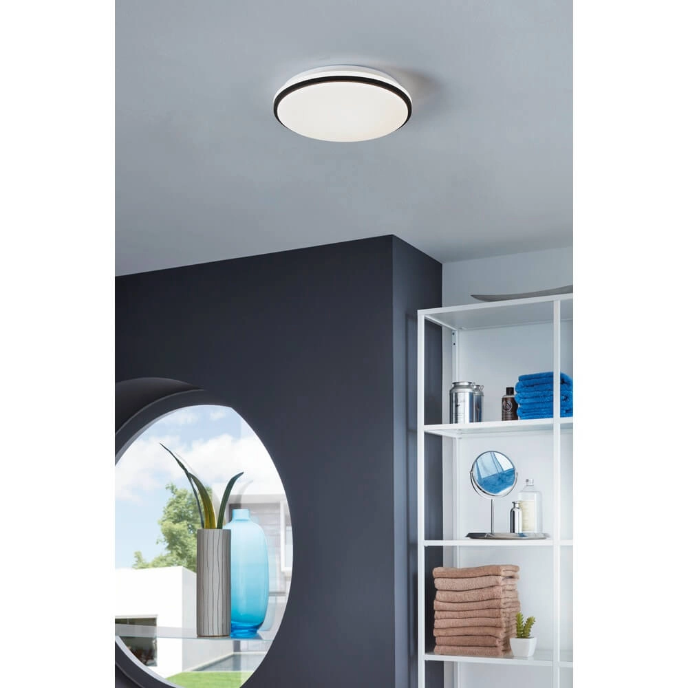 Plafondlamp Margidore zwart met wit Ø 34cm Eglo 9008606313198
