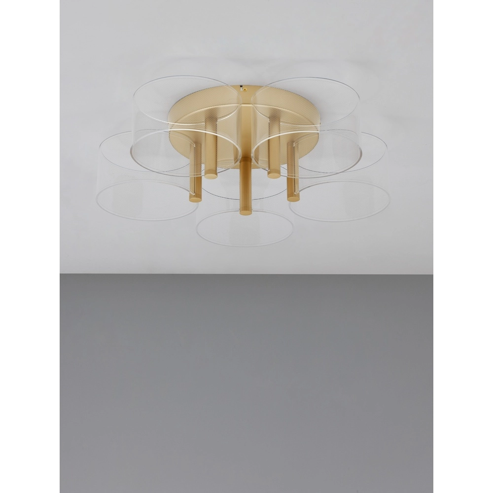 Design ceiling lamp Gatlin gold Ø 56cm Lyora 5212017433503