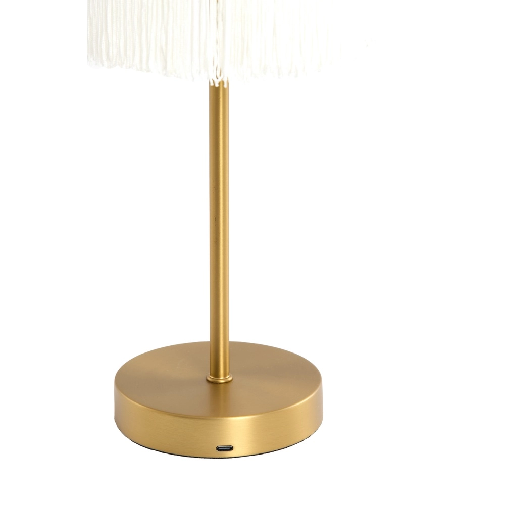 Oplaadbare schemerlamp Diny Goud met wit Light & Living 8717807761707