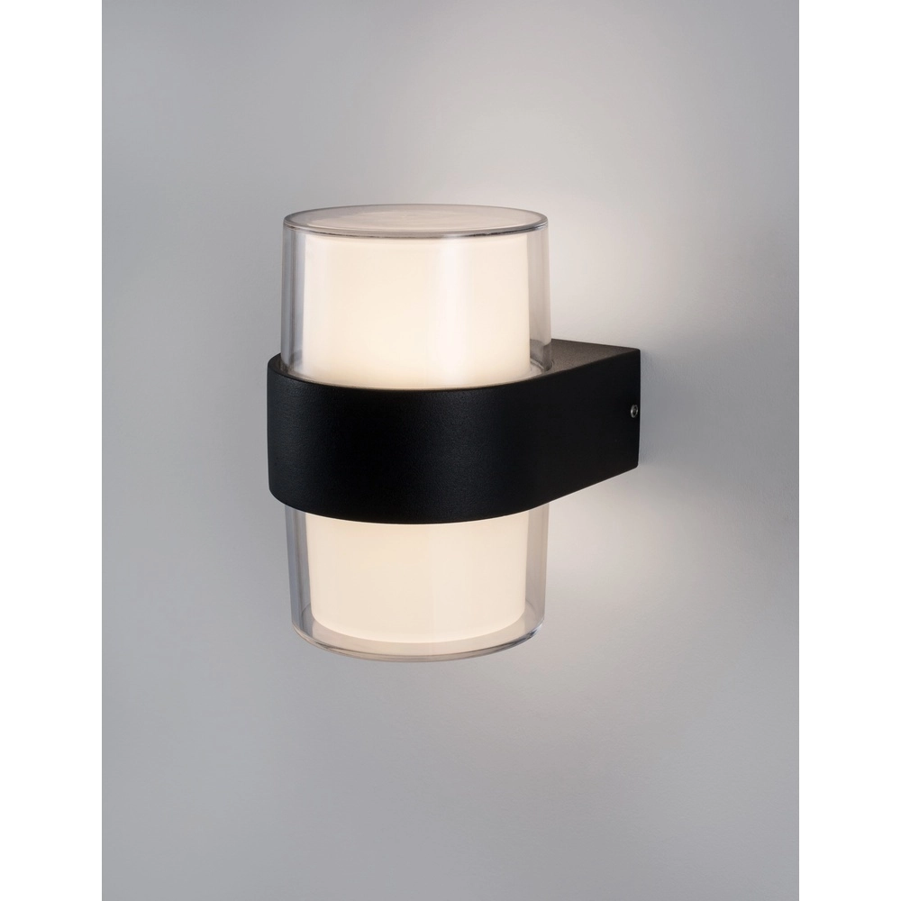 Design wandlamp Darf dubbel zwart