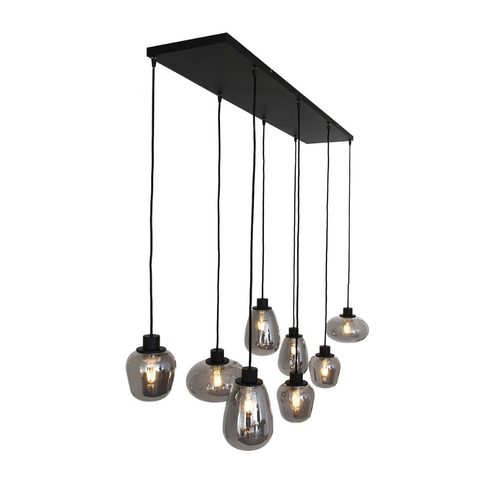 8-lichts hanglamp Reflexion