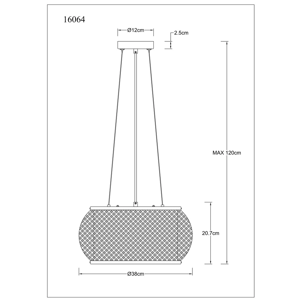 Hanglamp Bambora zwart met bamboe Globo 9007371578795