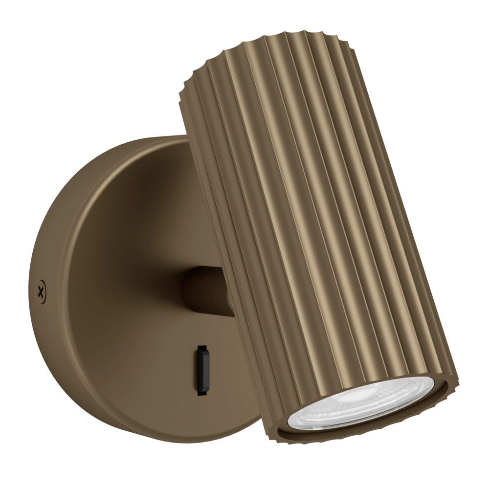 Opbouwspot Portillo enkel brons