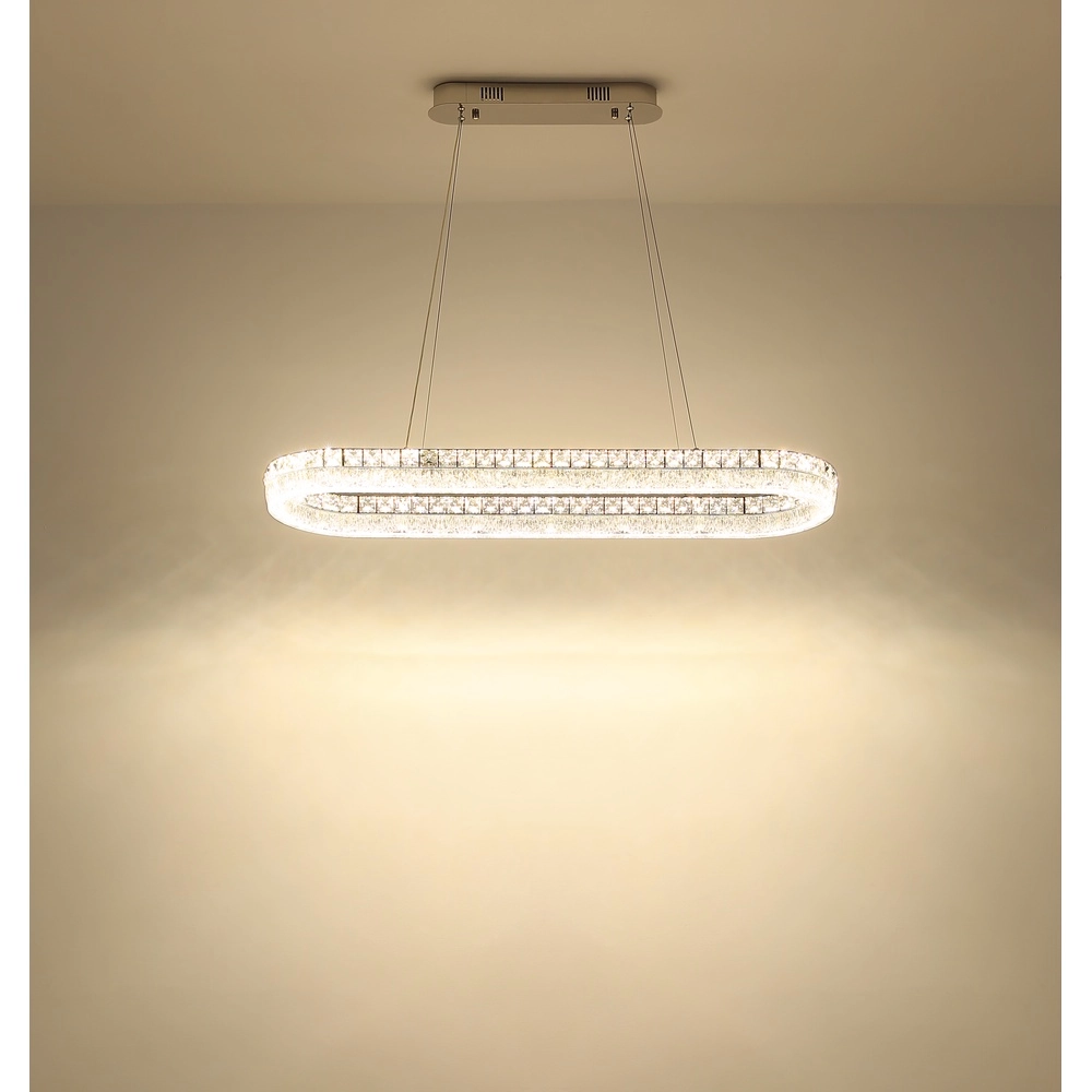 Hanglamp Laurel ovaal chroom Globo 9007371572779