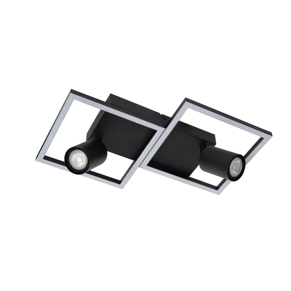 Design plafondlamp Arianne led met 2x GU10 zwart