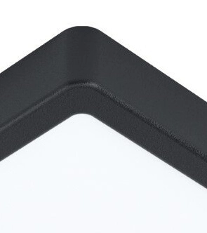 Vierkante plafondlamp Fueva 5 21cm - 4000K zwart Eglo 9002759992569