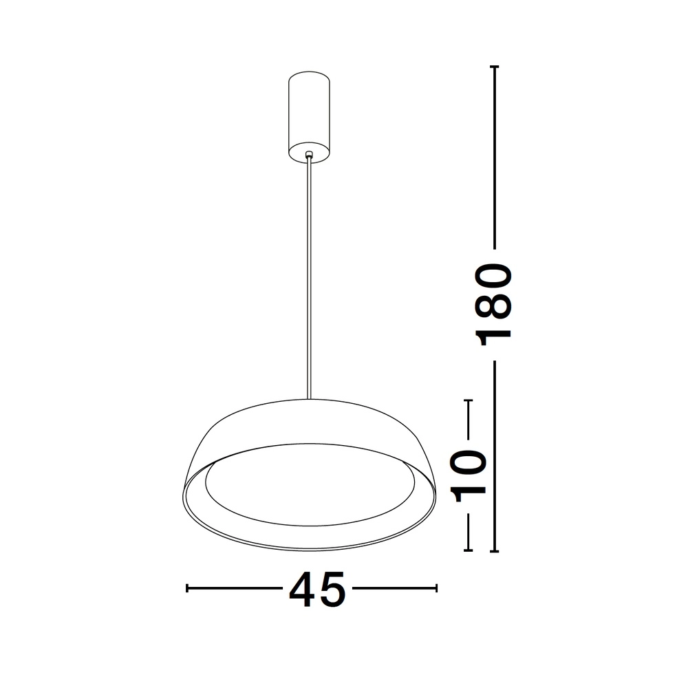 Hanglamp Sigi  Ø 45cm wit Lyora 5212017448675