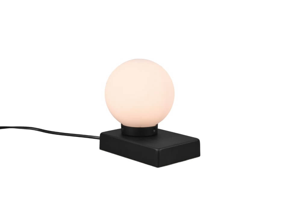 Rond tafellampje Davi ll zwart Trio 4017807551136