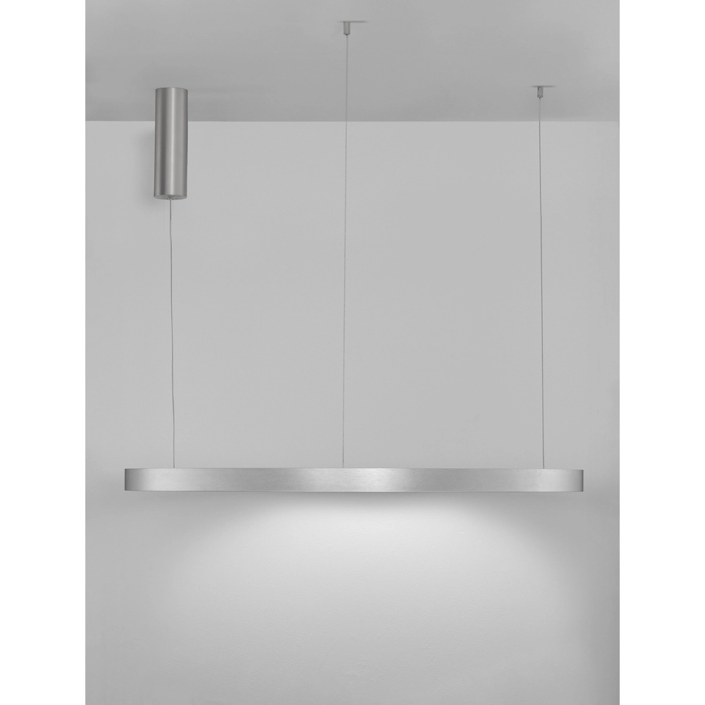 Design hanglamp Elowen zilvergrijs Ø 98cm Lyora 5212017439154