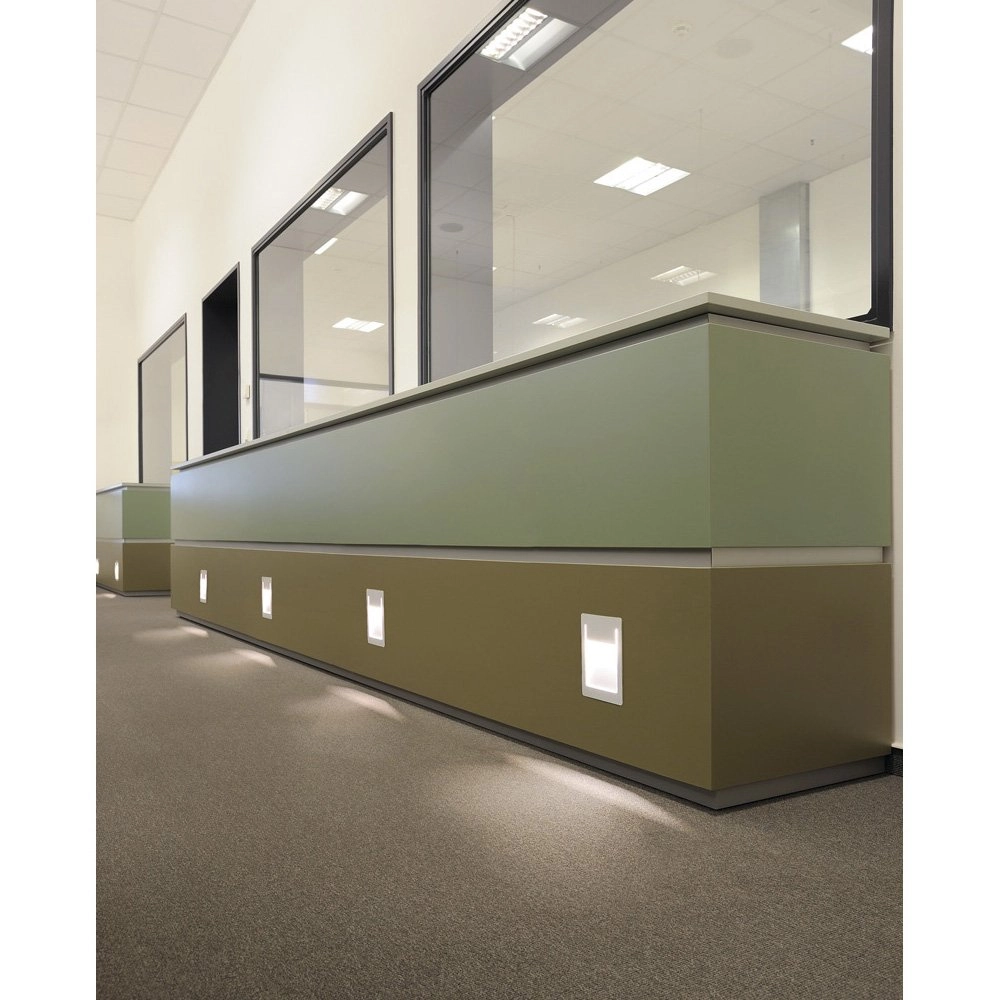 Vierkante inbouwlamp Downunder Pur 15,5cm wit SLV 4024163134866