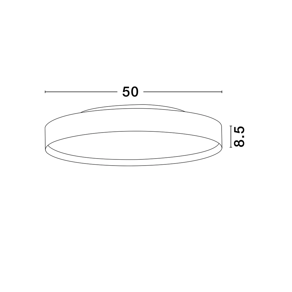 Plafonniere Roi wit Ø 50cm Lyora 5212017448958