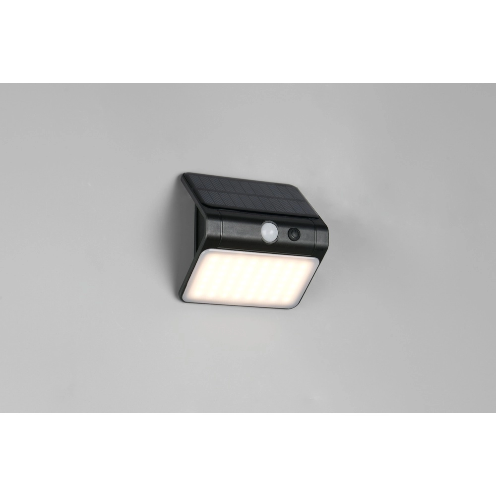 Solar wandlamp Olinda zwart Trio 4017807647945