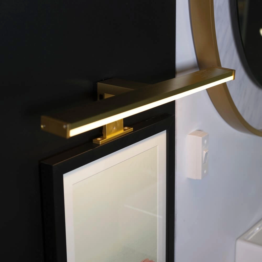 Spiegellamp Kos goud 40cm Searchlight 5053423272566