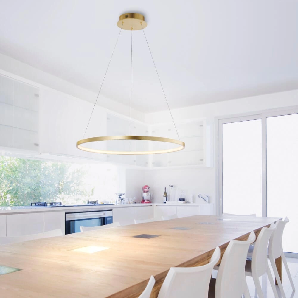 Ronde hanglamp Circle goud Ø 60cm Just Light 4043689960414