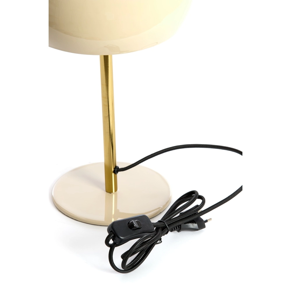 Tafellamp Surin Ø 22cm - glans grijs met goud Light & Living 8717807740924