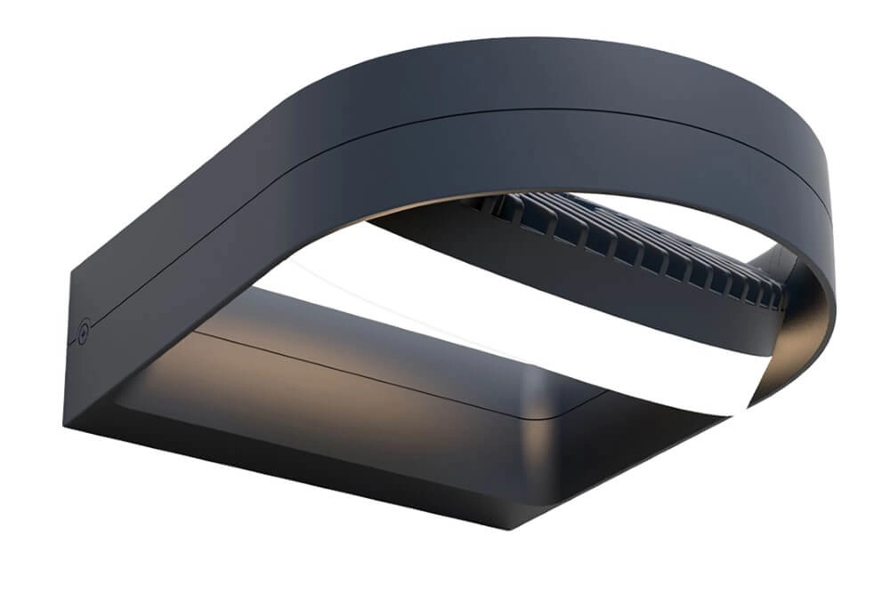 Design wandlamp Fele antraciet