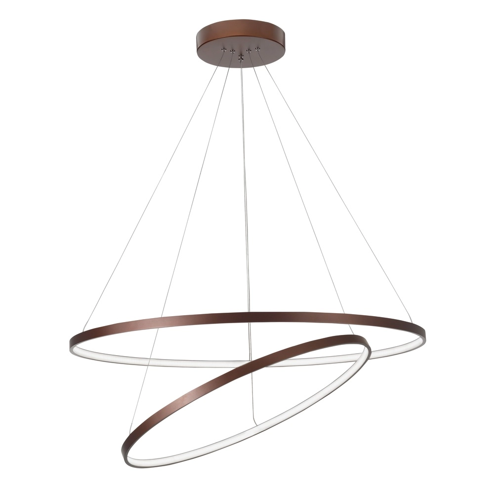 Design hanglamp Ferrol koffie bruin double Lyora 5212017407221