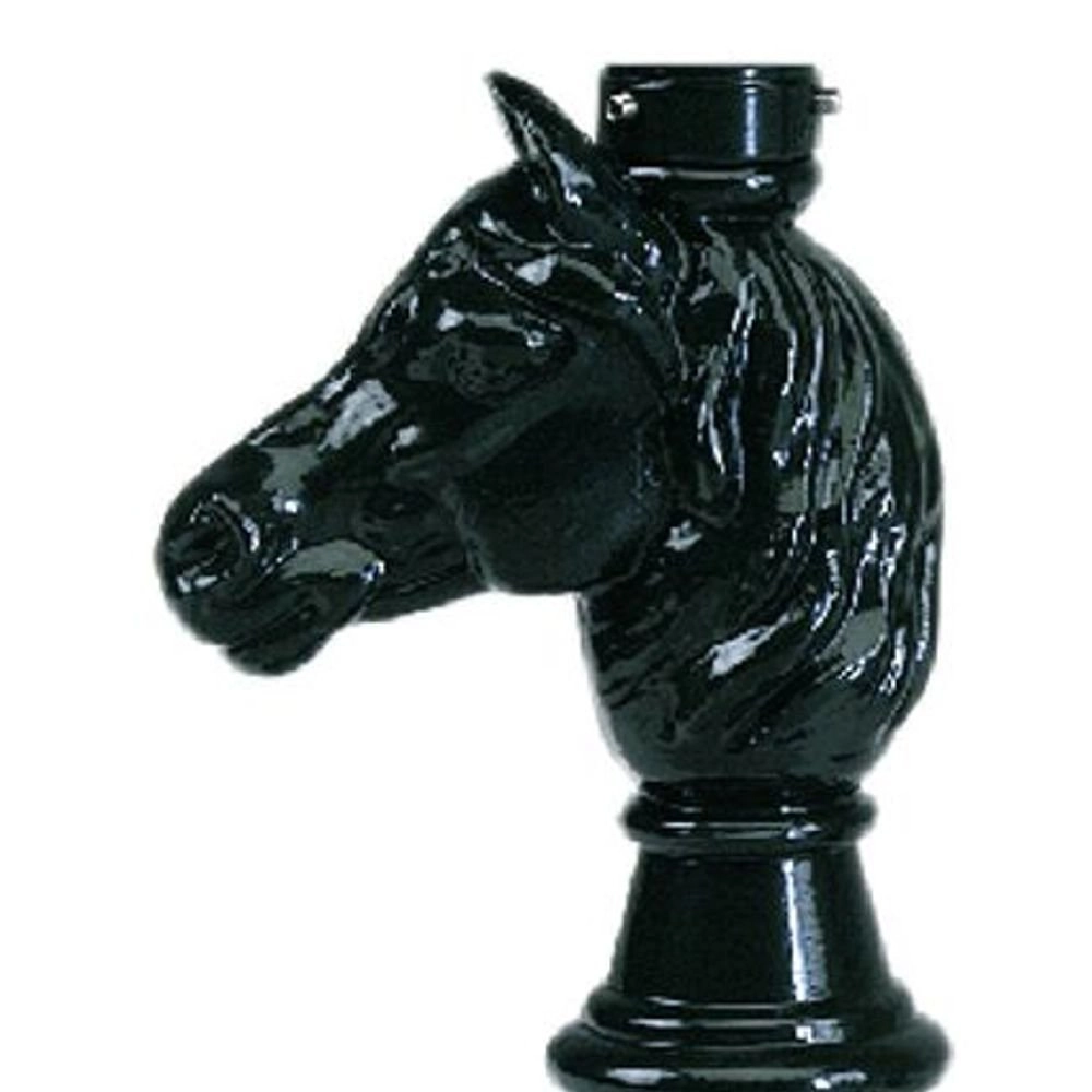 Nostalgische Paard sokkel Horse zwart KS Verlichting 8714732594745