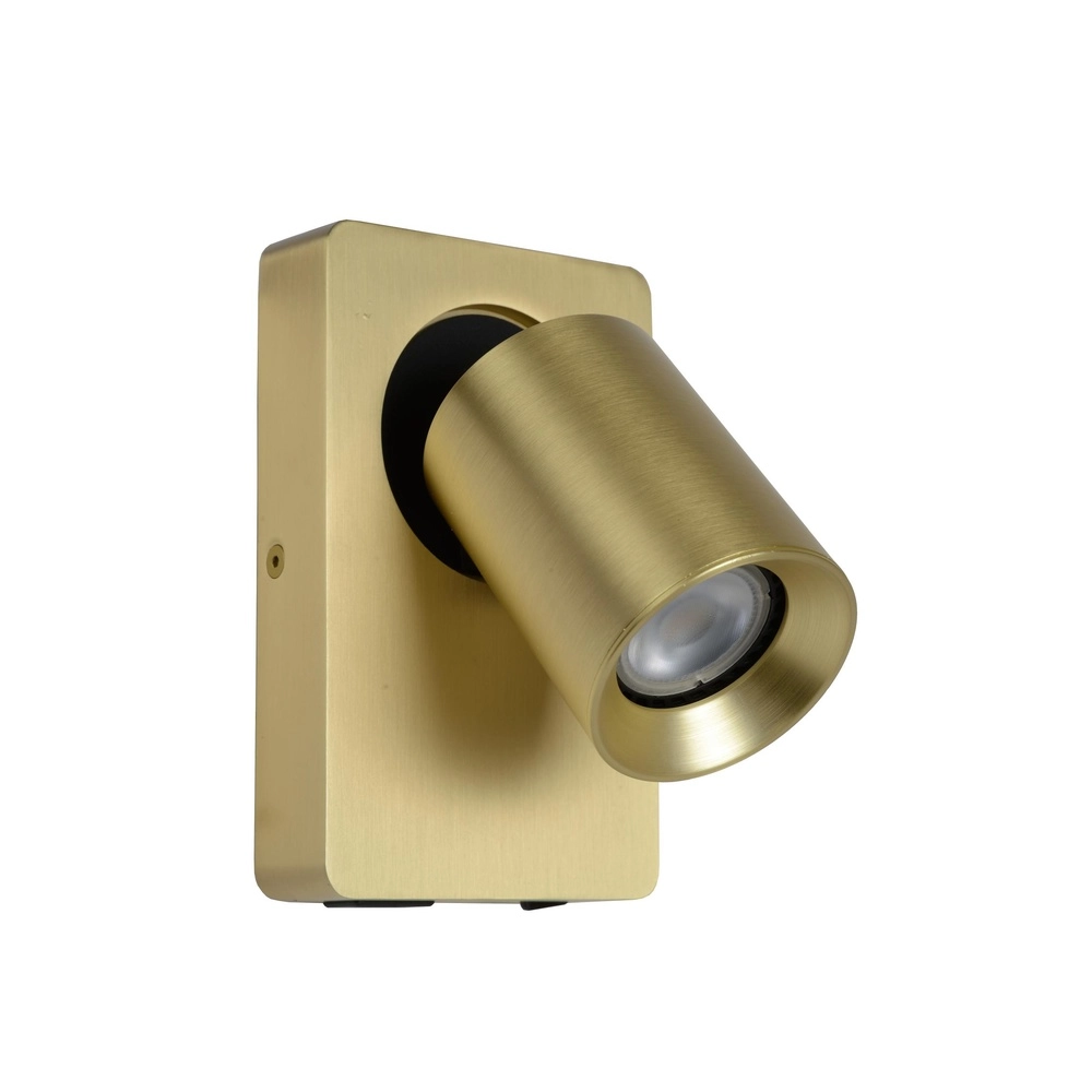 Bedlampje Nigel met USB oplaadpunt goud
