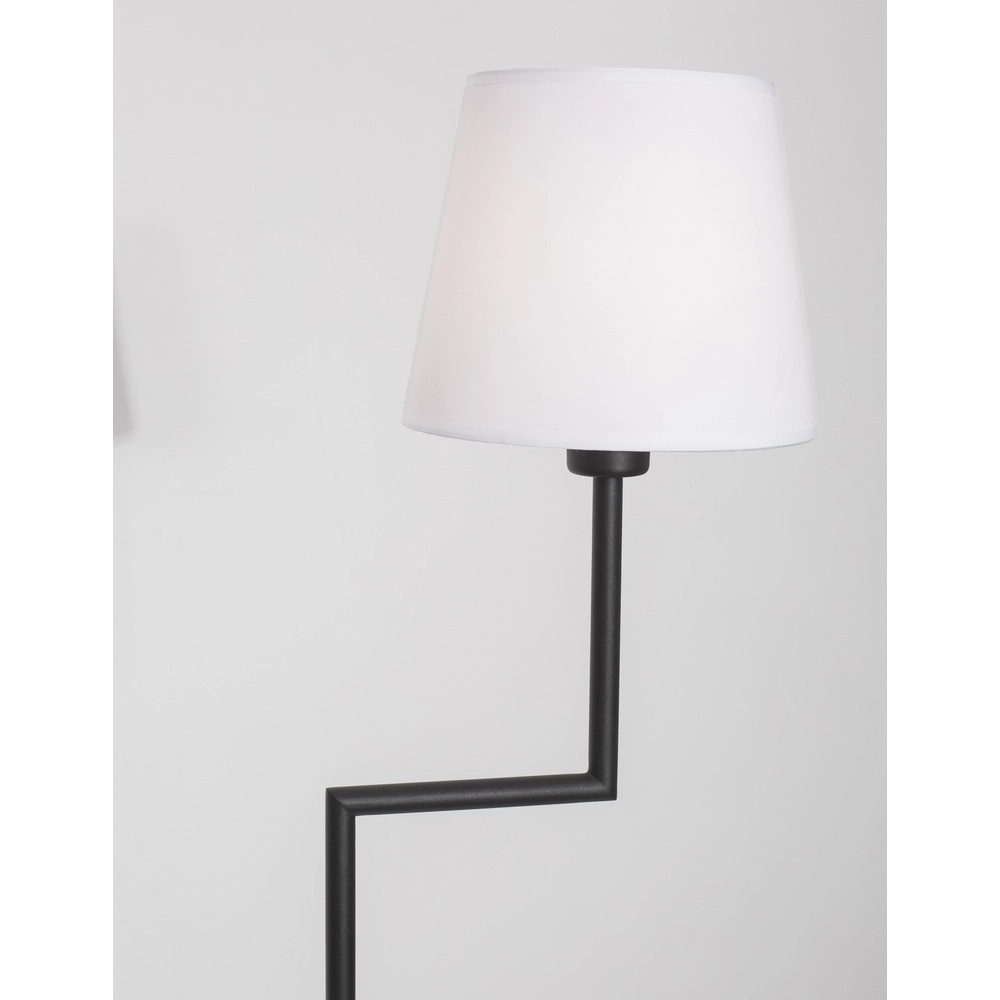 Vloerlamp Savona zwart met witte kap Lyora 5212017430199