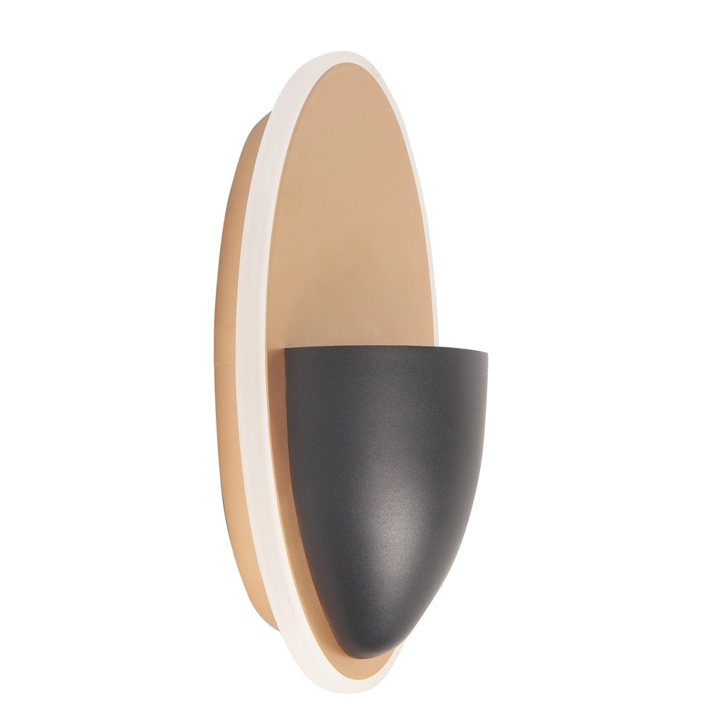 Design wandlamp Pisa zwart met messing