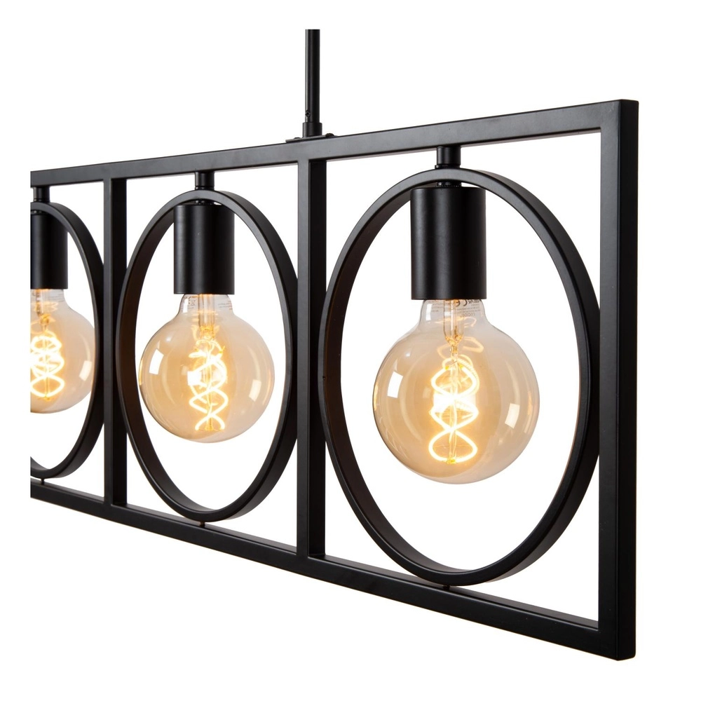 Unieke hanglamp Suus zwart 4-lichts Lucide 5411212010872