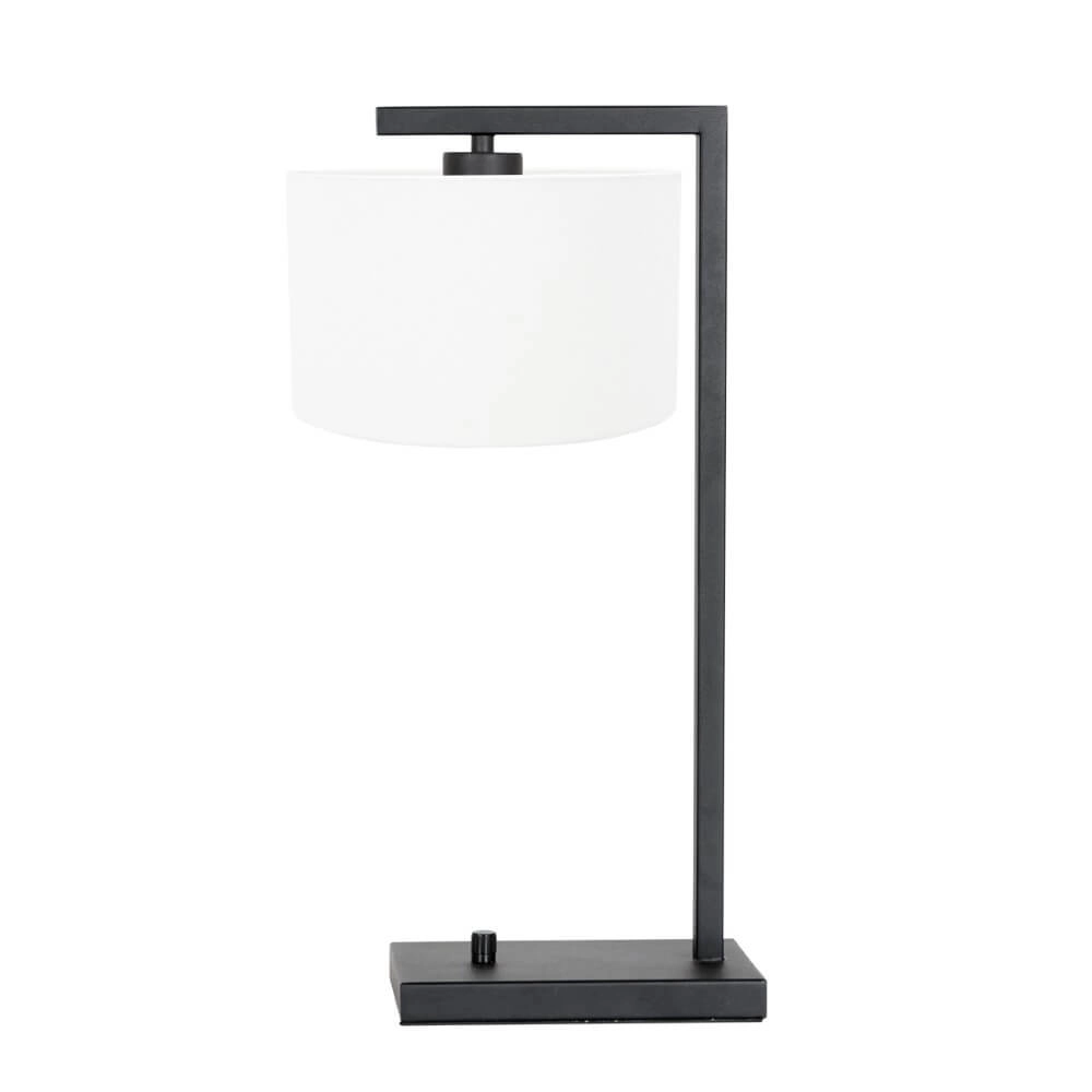 Strak bureaulampje Stanger zwart met wit Steinhauer 8712746152050