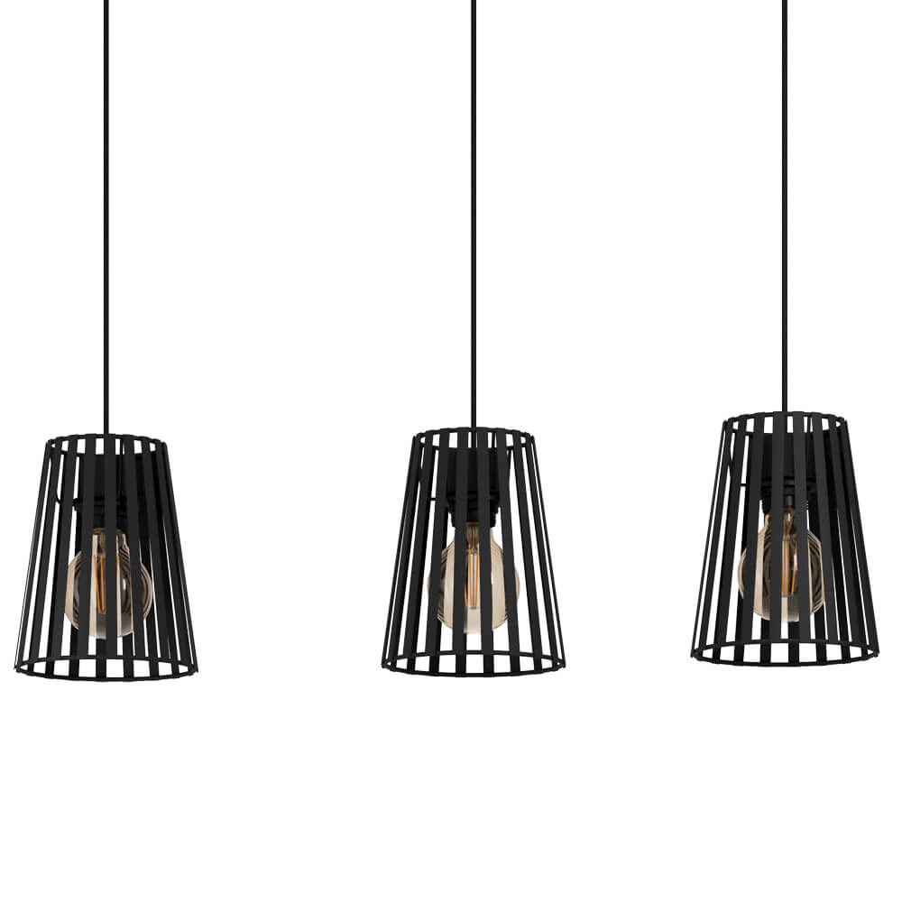 Zwarte hanglamp Bogota 3-lichts Stars of Light 9008606220755