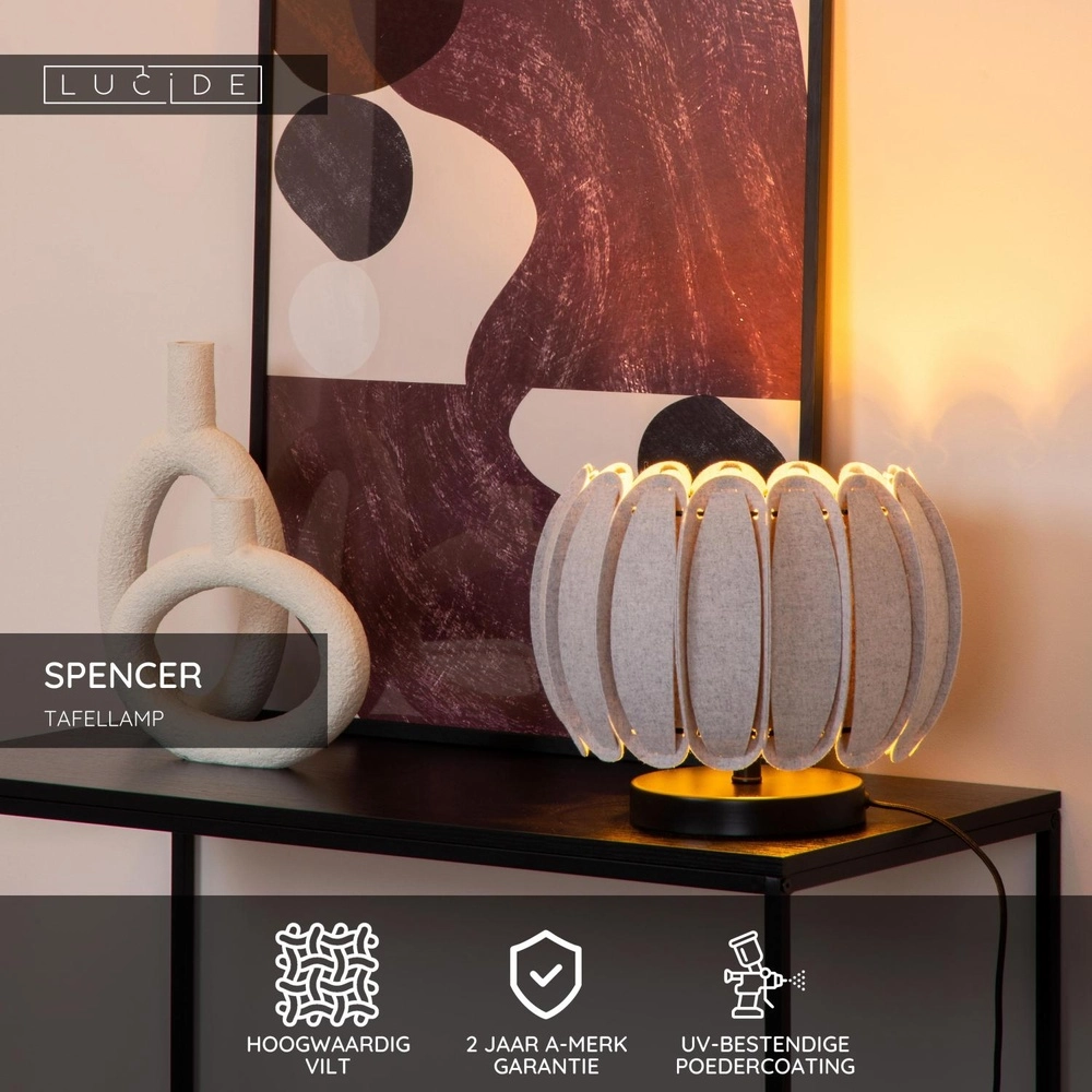 Tafellamp Spencer grijs Lucide 5411212343734