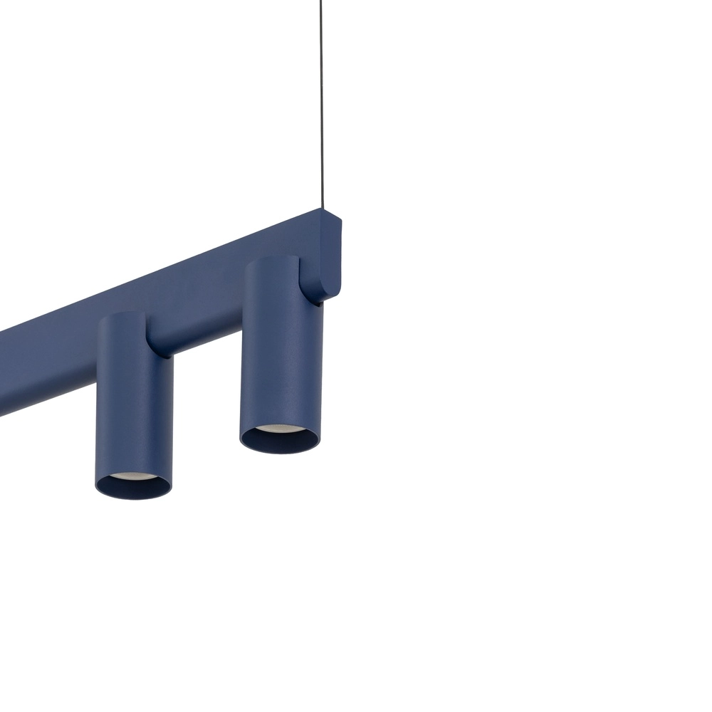 Design hanglamp Fourty 8-lichts marine blauw Lyora 5903139122900