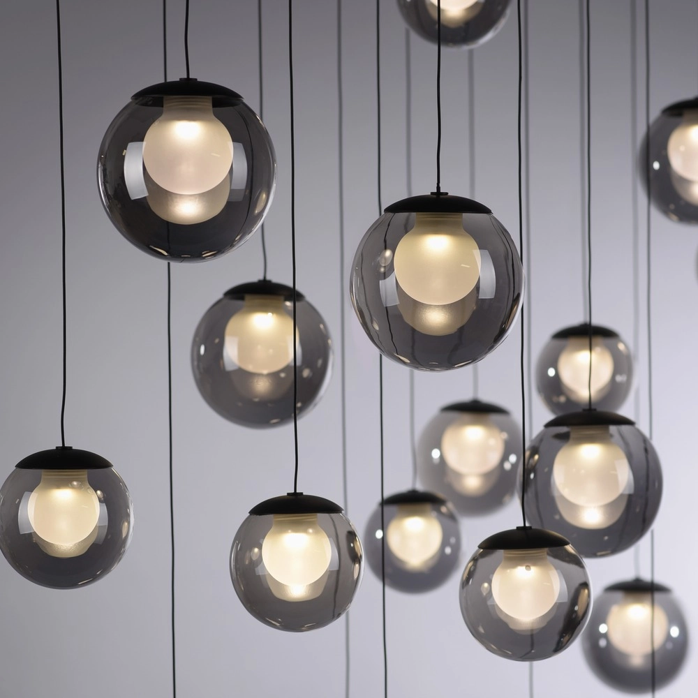 13-lichts hanglamp Pure Popup mystic grey Paul Neuhaus 4012248398302