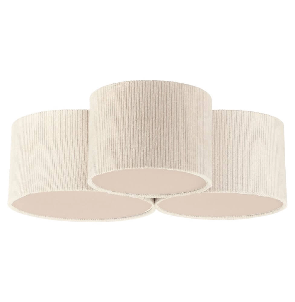 3-lichts plafondlamp Green Duro zandkleurig 3-lichts plafondlamp Green Duro zandkleurig