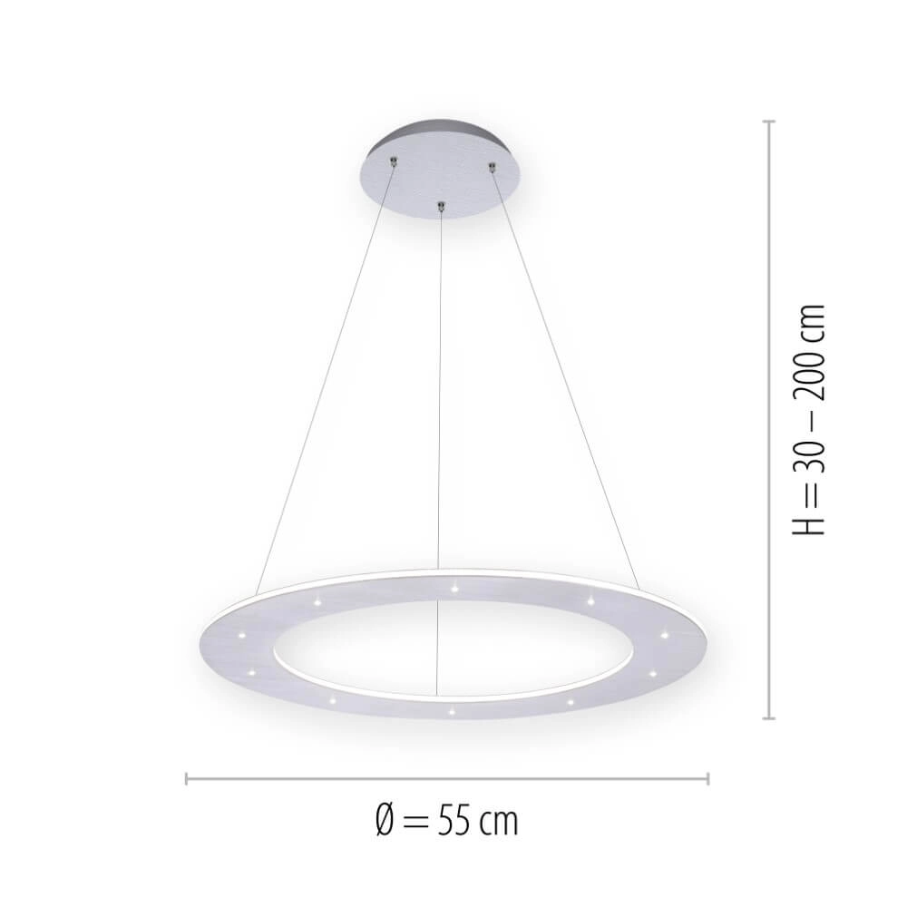 Ronde hanglamp Pure Cosmo design Ø55cm Paul Neuhaus 4012248350744