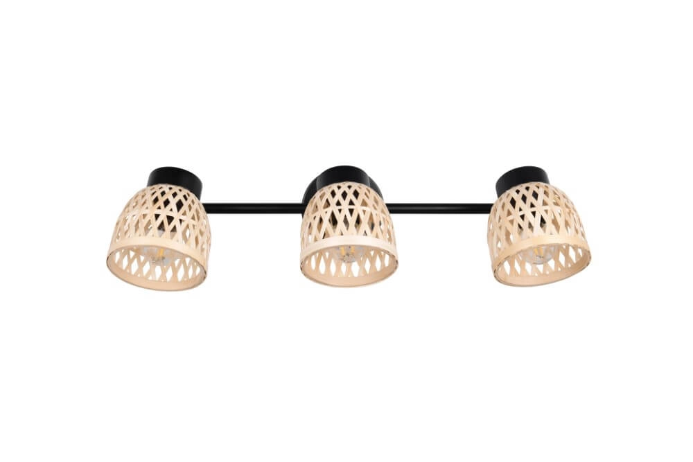 3-lichts plafondlamp Laurent met crème kapjes Trio 4017807637564