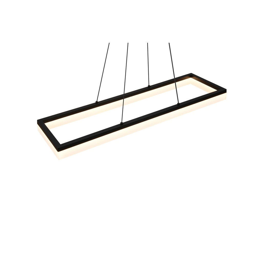 Strakke hanglamp Camino zwart Trio 4017807655766