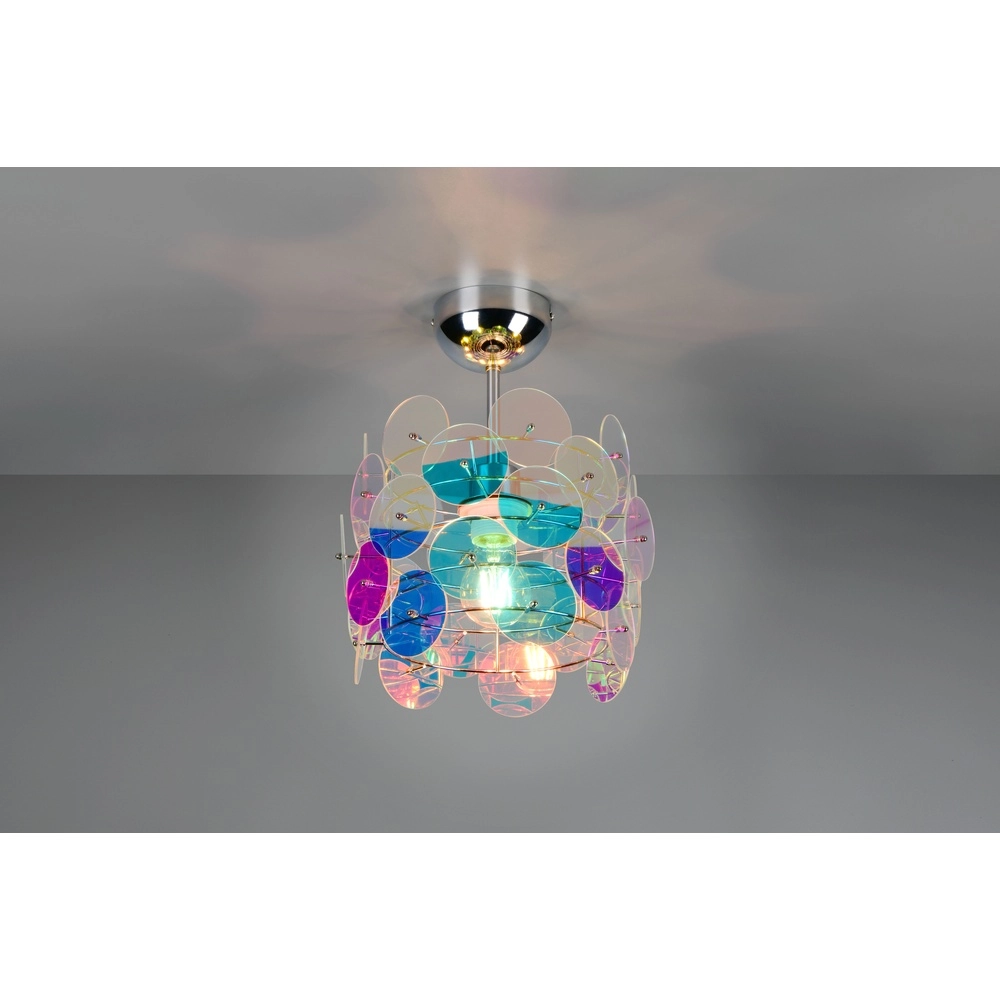 Plafondlamp Iride gekleurd Trio 4017807670967