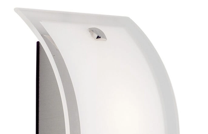 Glazen wandlamp Elysee RVS Brilliant 4004353002854