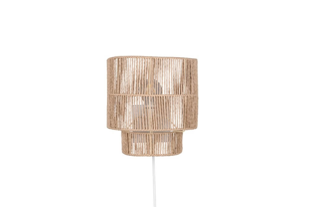 Japandi wandlamp Satna rotan Trio 4017807636192