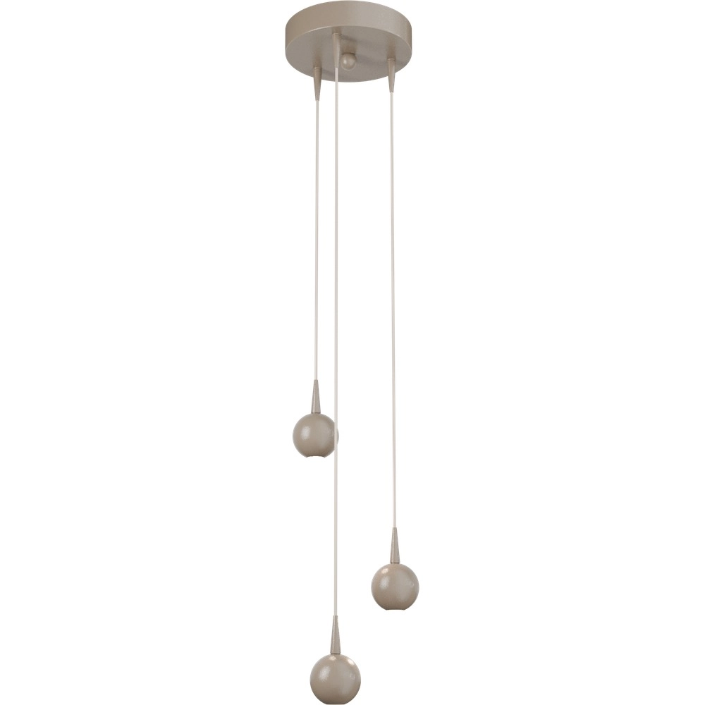 3-lichts hanglamp Talana beige terra Ø 17cm DTW