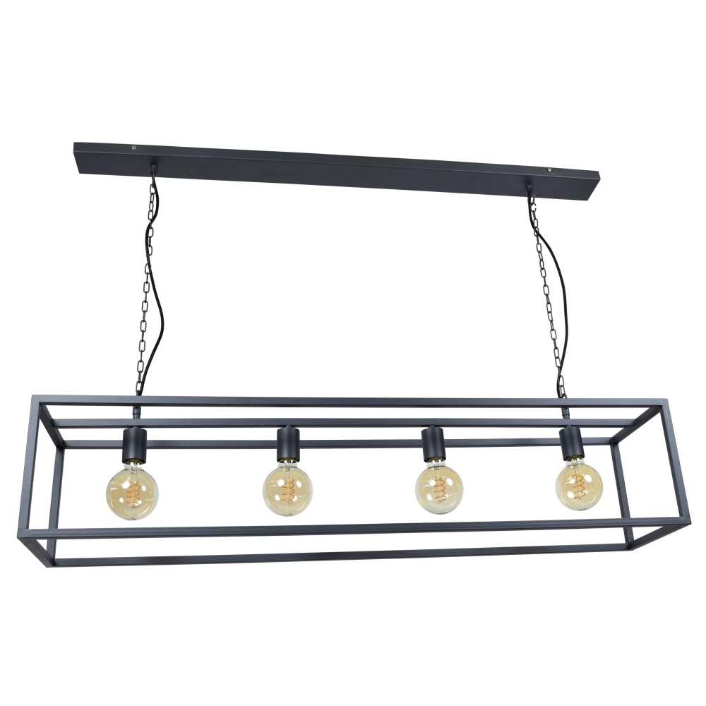 Hanglamp Frame 4-lichts zwart