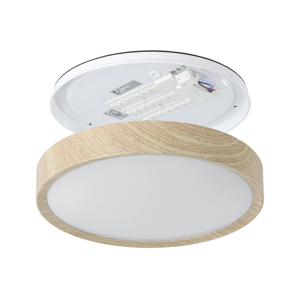 Led plafondlamp Musurita houtlook - Ø 34cm Eglo 9008606304318