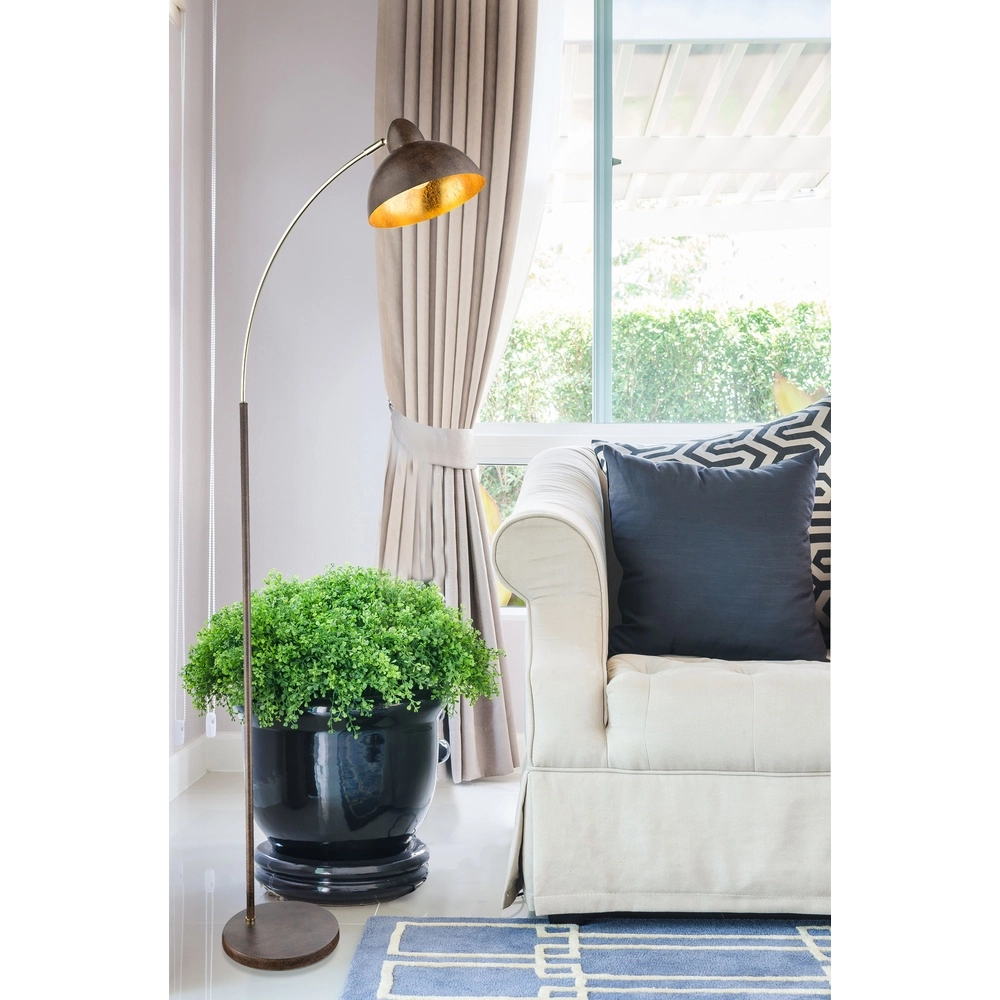Vloerlamp Anita roest bruin Globo 9007371360383