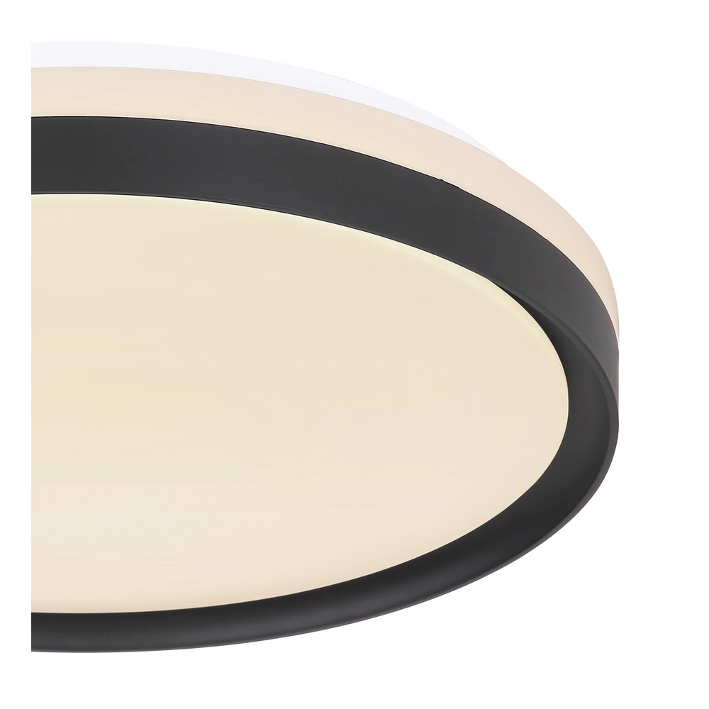 Plafonniere Sonny zwart met wit Ø 39cm Globo 9007371424832