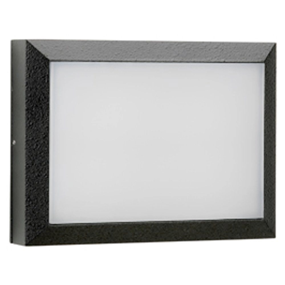 Buitenlamp rechthoekig Parel 26cm-zwart