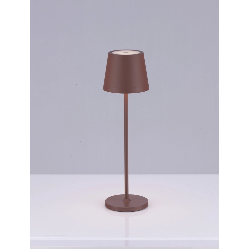 Oplaadbare tafellamp Seina roestbruin Lyora 5212017444424
